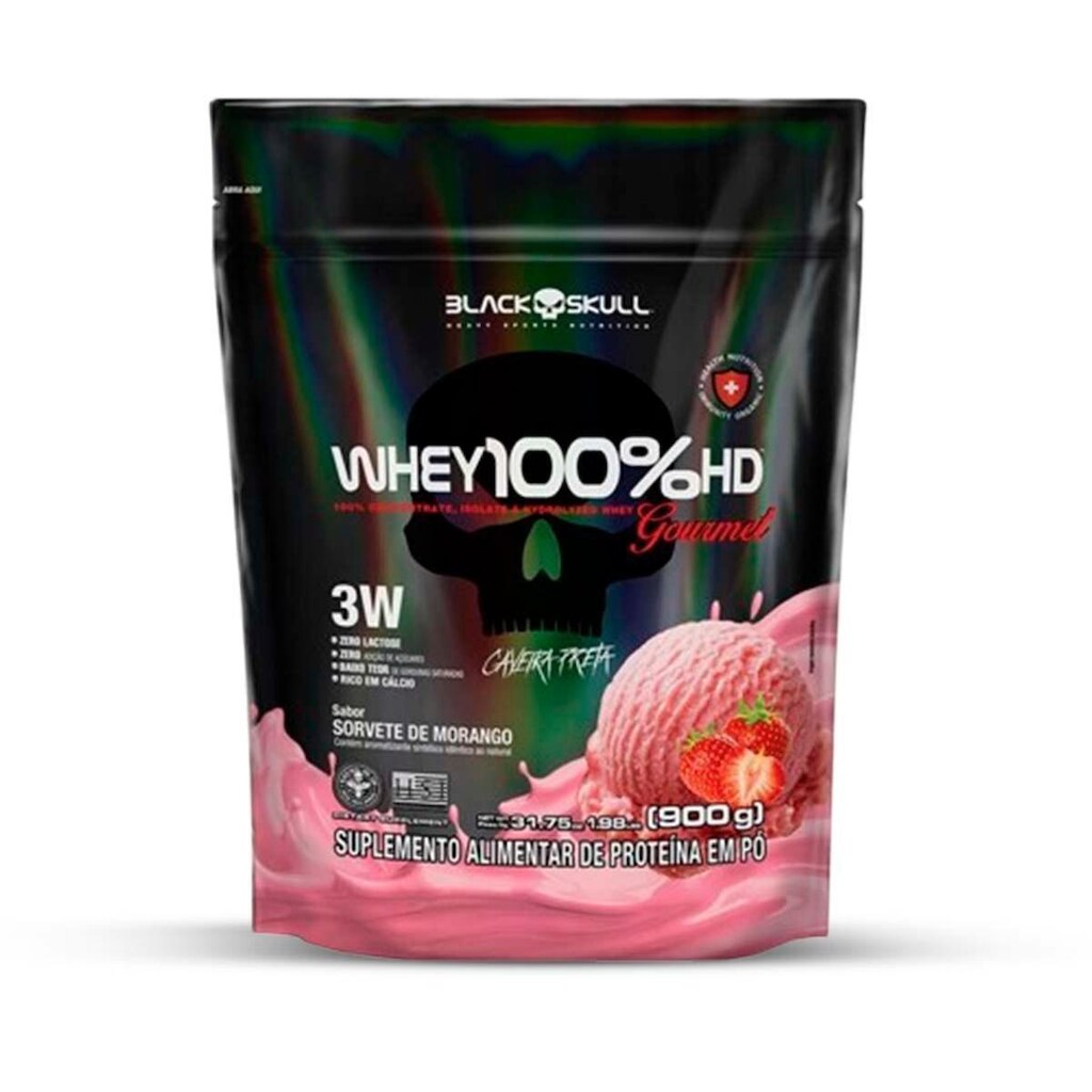 Whey 100% Hd Gourmet Refil 900g - BlackSkull