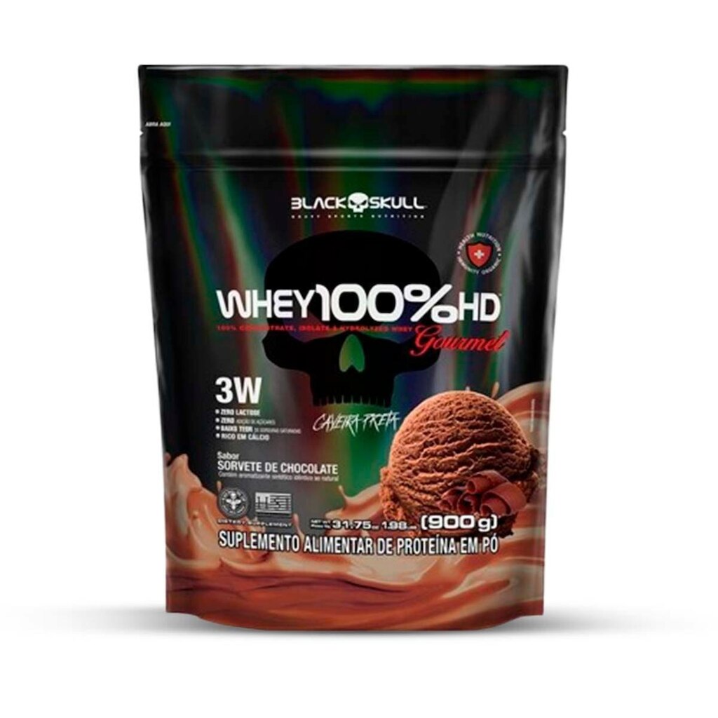 Whey 100% Hd Gourmet Refil 900g - BlackSkull