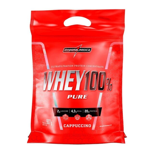 Menor preço em Whey 100% Pure 907g Refil Integralmedica