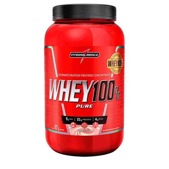 WHEY 100% PURE POTE 907G INTEGRALMEDICA Menor preço em WHEY 100% PURE POTE 907G INTEGRALMEDICA