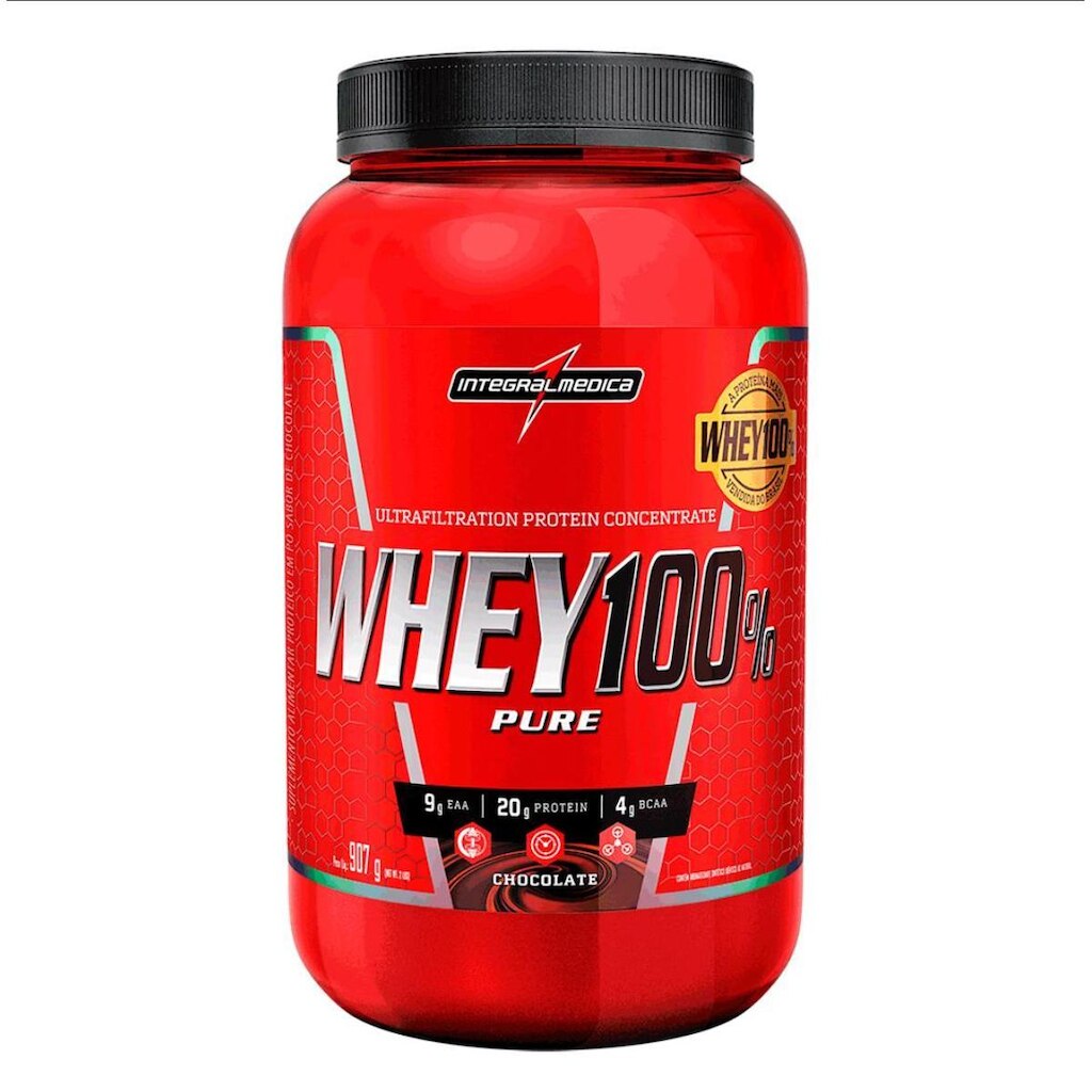 WHEY 100% PURE POTE 907G INTEGRALMEDICA