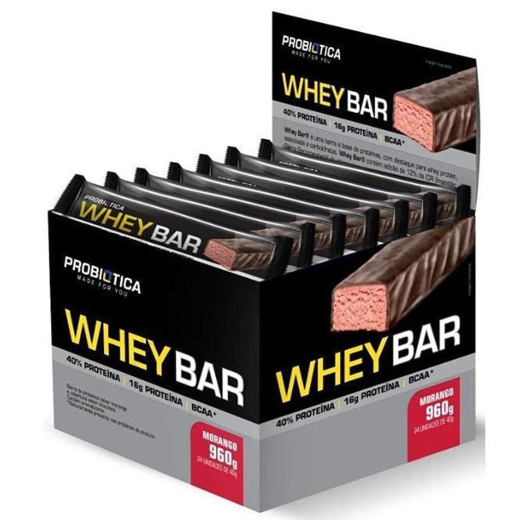 WHEY BAR BARRA DE PROTEÍNA 24 UN PROBIOTICA