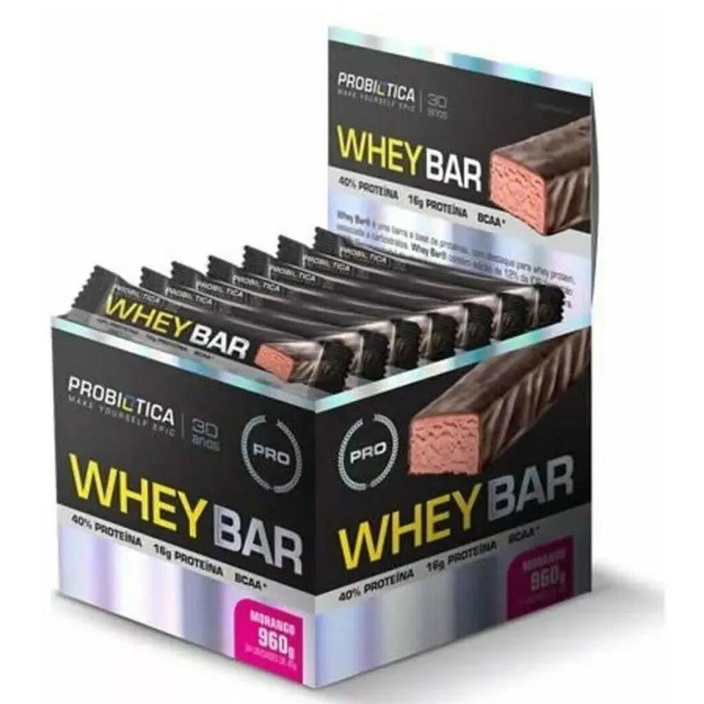 Whey Bar cx c/ 24 unidades - Probiótica