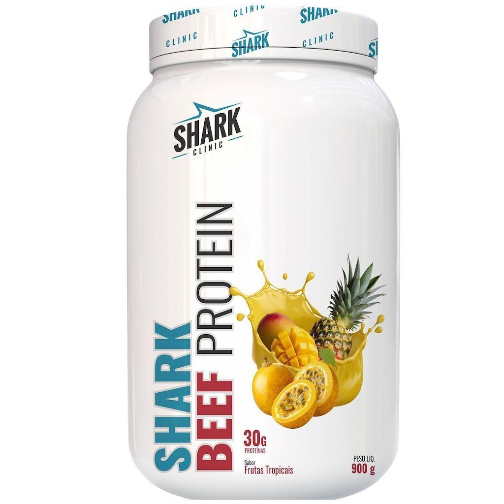 Whey Beef Protein - 900g Frutas Tropicais - Shark Pro