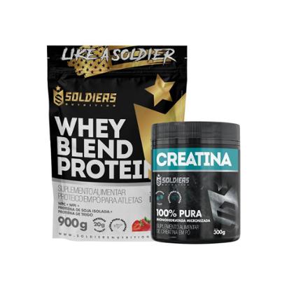 Whey Blend Protein com Creatina Monohidratada 900g