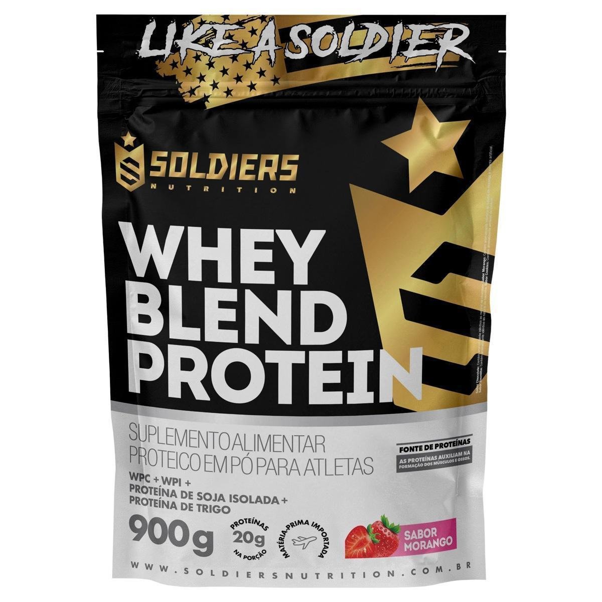 Whey Blend Protein Concentrado e Isolado - 900g - Soldiers Nutrition