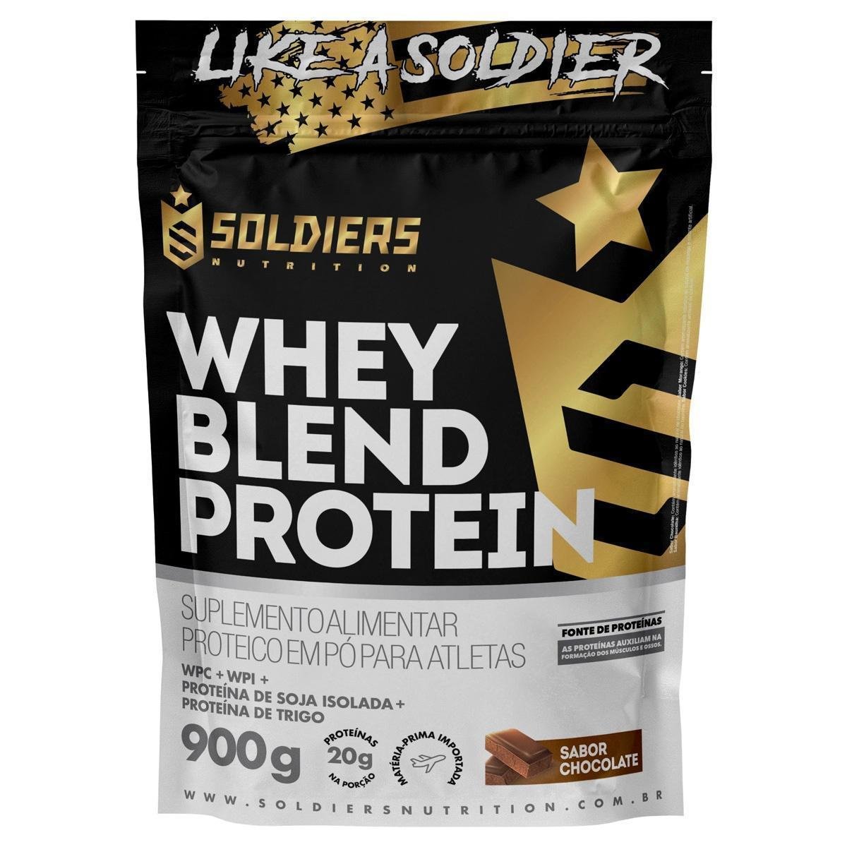 Whey Blend Protein Concentrado e Isolado - 900g - Soldiers Nutrition