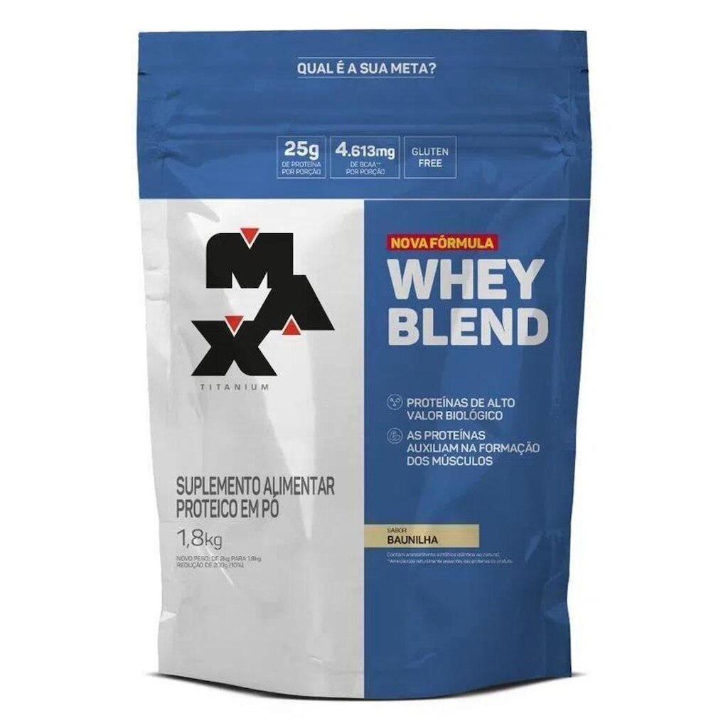 Whey Blend Sabor Baunilha 1,8kg Max Titanium