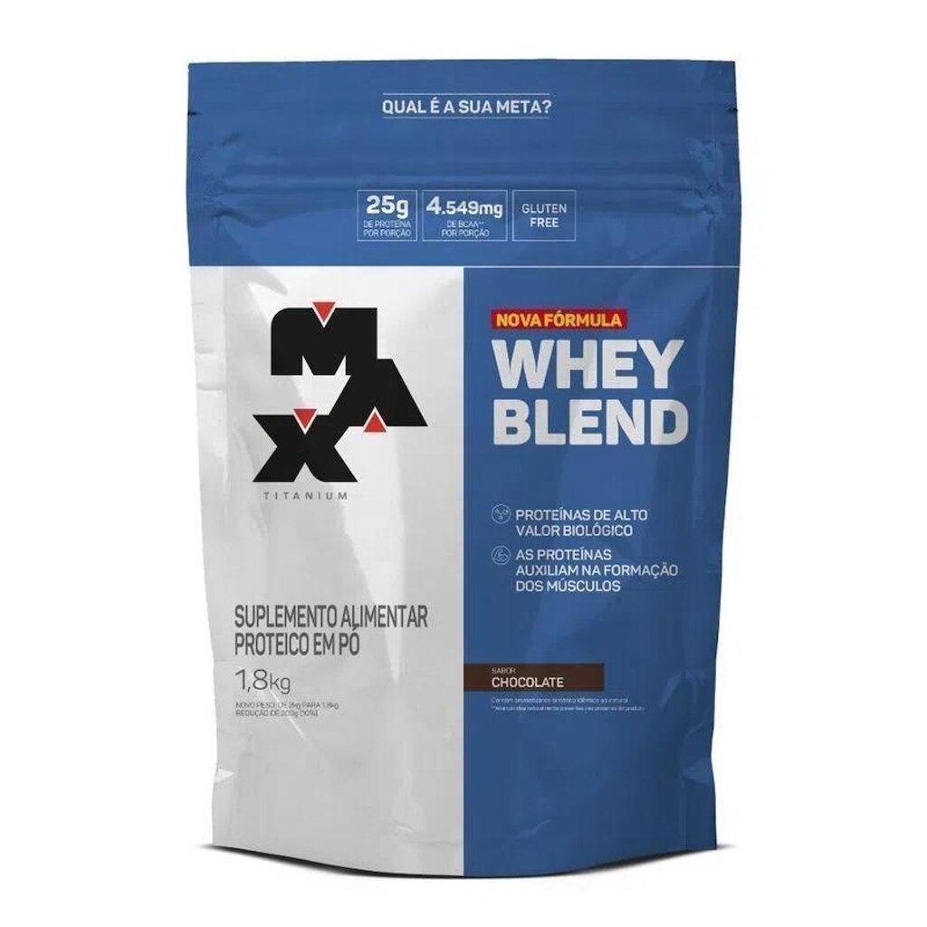 Whey Blend Sabor Chocolate 1,8kg Max Titanium