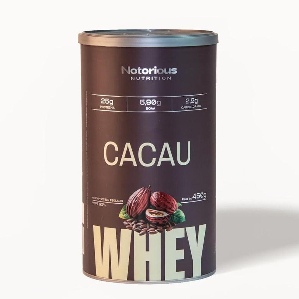 Whey Cacau, Proteína Isolada 450g