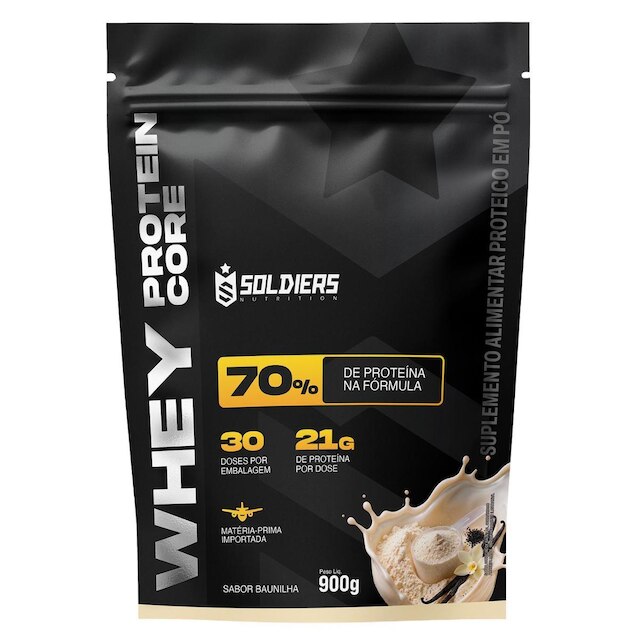 Whey Core Protein Suplemento Alimentar de Proteínas em Pó Soldiers Nutrition