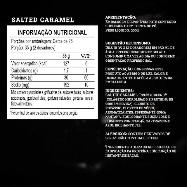 Whey Darkness Carnibol Proteína de Carne Pote 900g Caramelo