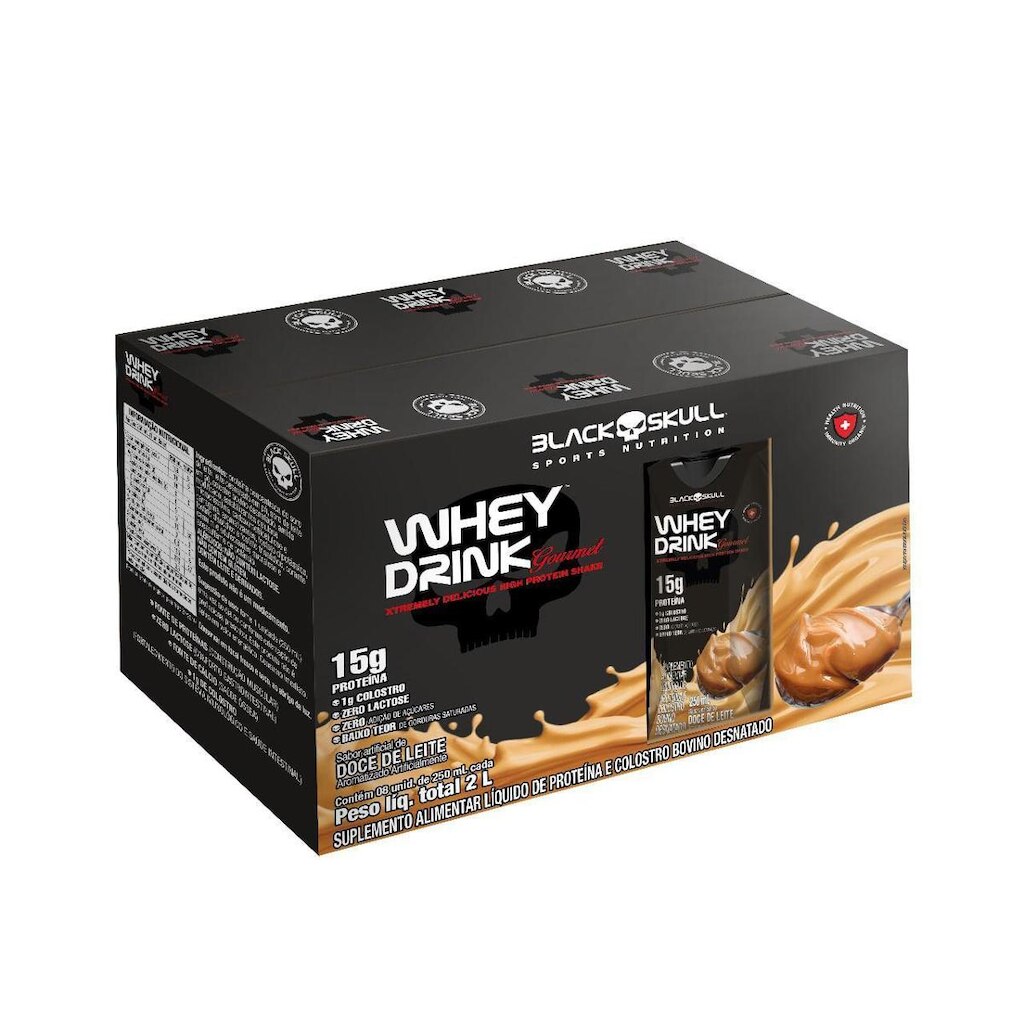 WHEY DRINK GOURMET - PRONTO PARA BEBER - PACK 8 UNID