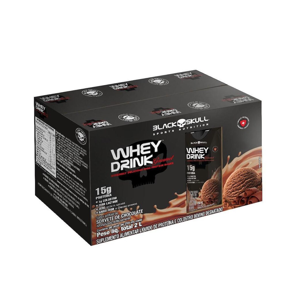 WHEY DRINK GOURMET - PRONTO PARA BEBER - PACK 8 UNID