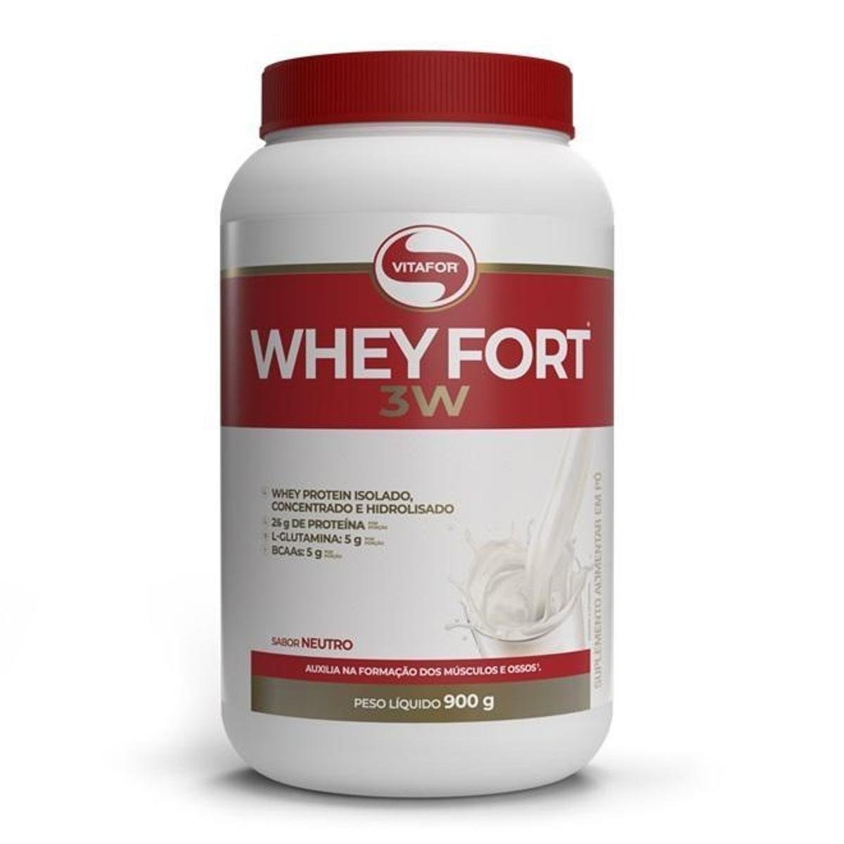Whey Fort 3W Vitafor 900g Escolha seu Sabor é ruim? Whey Fort 3W Vitafor 900g Escolha seu Sabor é boa?