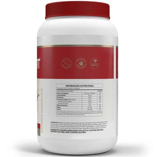 Whey Fort Whey Protein 3W Concentrado, Isolado e Hidrolisado Vitafor Pote 900g Sabores