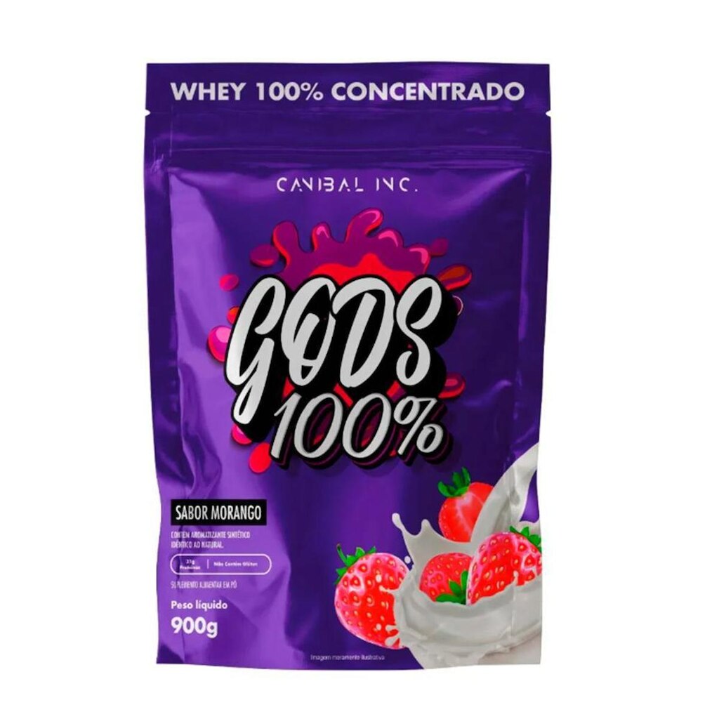 Whey Gods 100% Concentrado 900g - Canibal