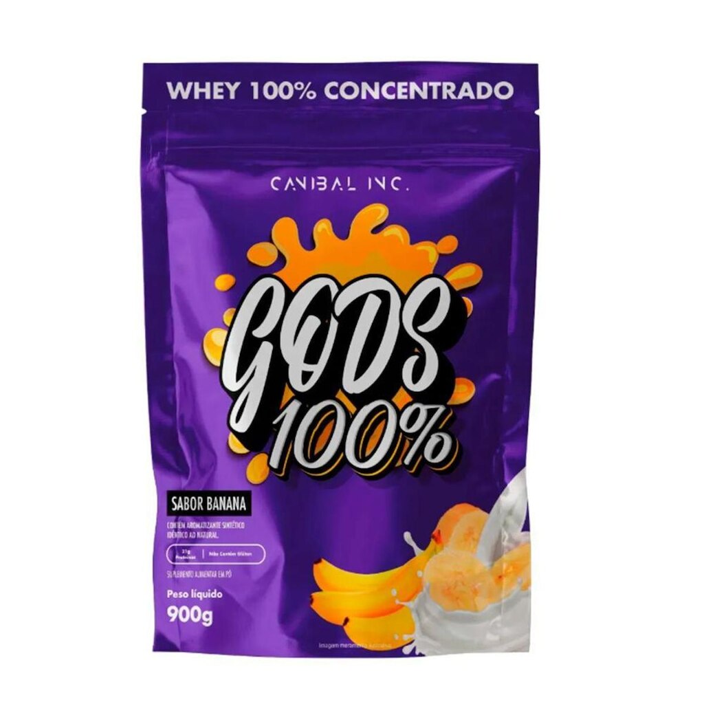 Whey Gods 100% Concentrado 900g - Canibal