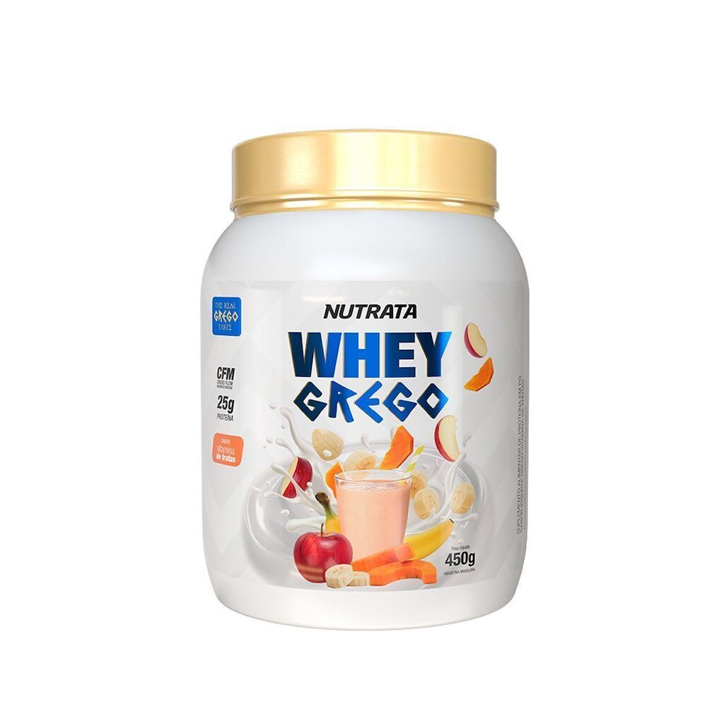 Whey Grego - 450g Vitamina de Frutas - Nutrata