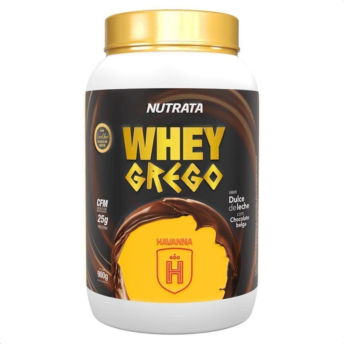 Whey Grego Protein Havanna 25g Proteina 900g Nutrata Menor preço em Whey Grego Protein Havanna 25g Proteina 900g Nutrata