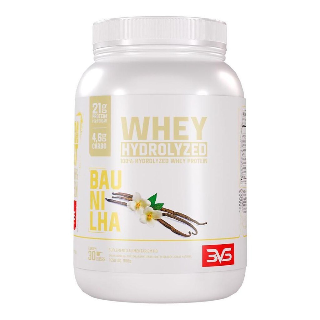 Whey Hidrolisado 900g Fórmula Exclusiva com Máxima Absorção e Concentração 21g de proteína