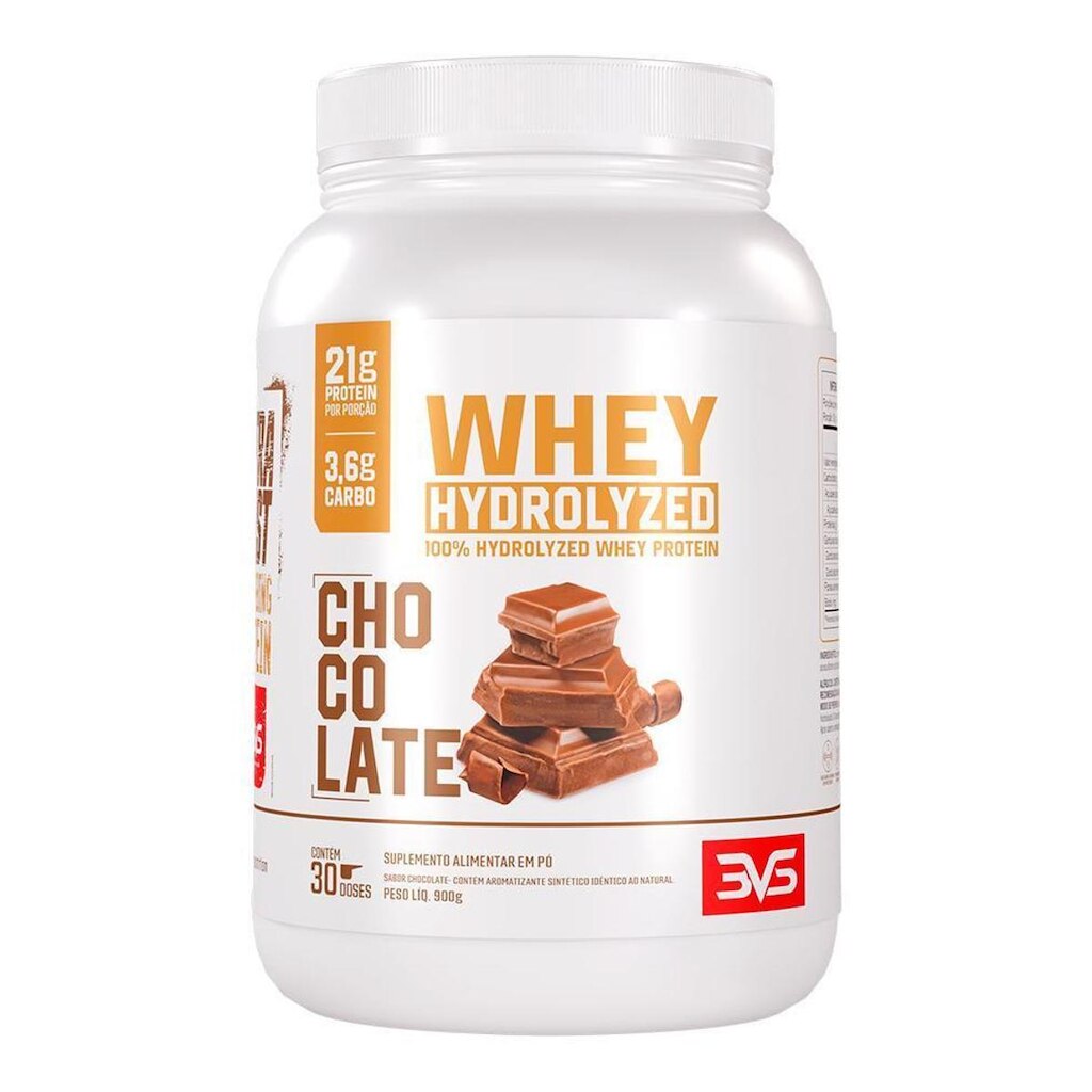 Whey Hidrolisado 900g Fórmula Exclusiva com Máxima Absorção e Concentração 21g de proteína