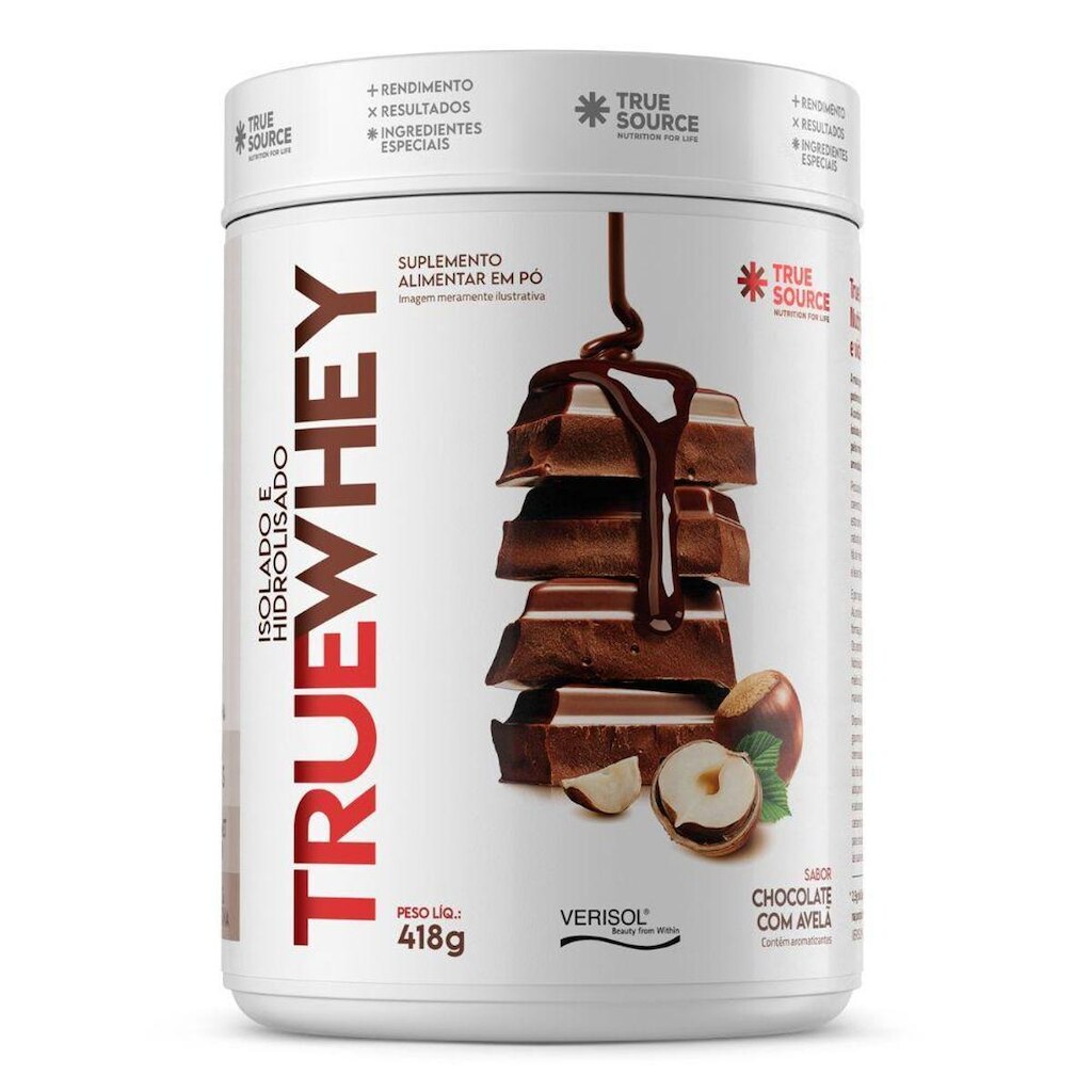 Whey Hidrolisado Colageno Chocolate Avela 418g - True Source