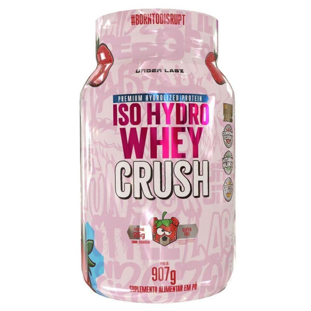 Whey Hidrolisado Isolado Strawbear 907g - Under Labz