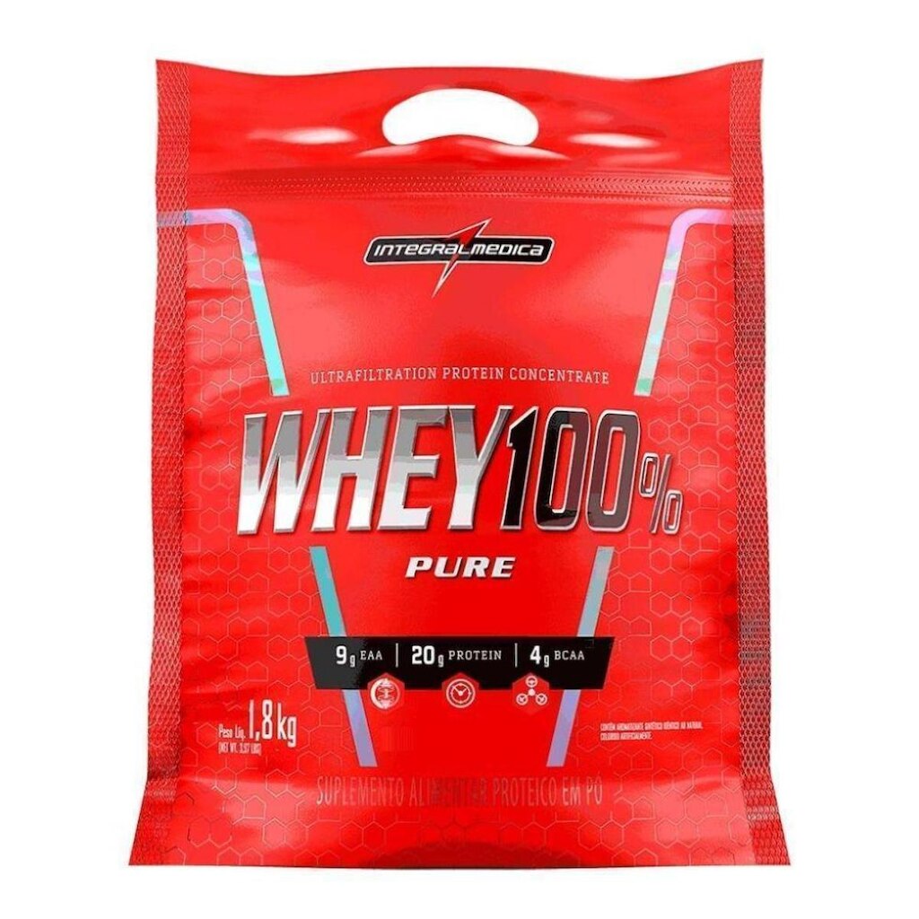 Whey Integralmédica 100% Pure Refil 1,8kg Protein Suplemento
