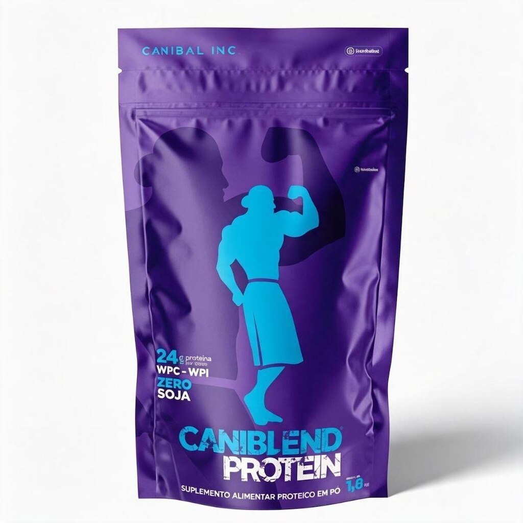 Whey Isolado CaniBlend Chocolate Branco 1.8Kg Canibal