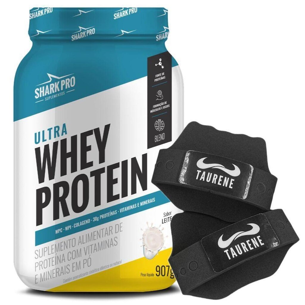Whey Isolado Concentrado Leite 907g Luva - Shark Pro