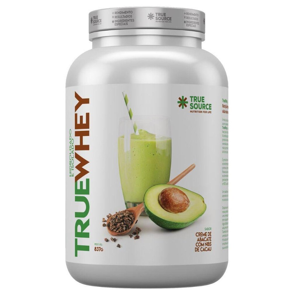 Whey Isolado Hidrolisado Colageno Abacate 837g True Source