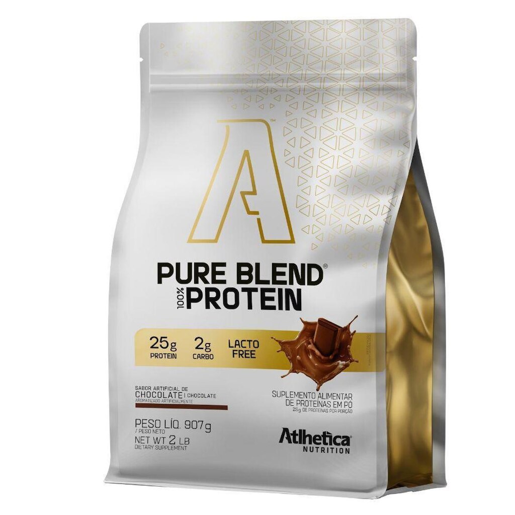 Whey Isolado Pure Blend 907g Chocolate Atlhetica