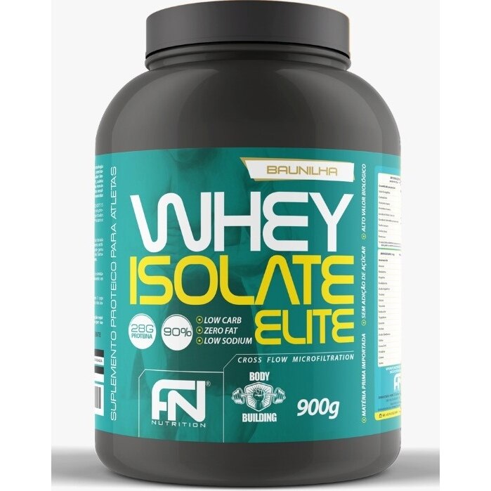 WHEY ISOLATE FORCE NUTRITION BAUNILHA POTE 900 GRAMAS