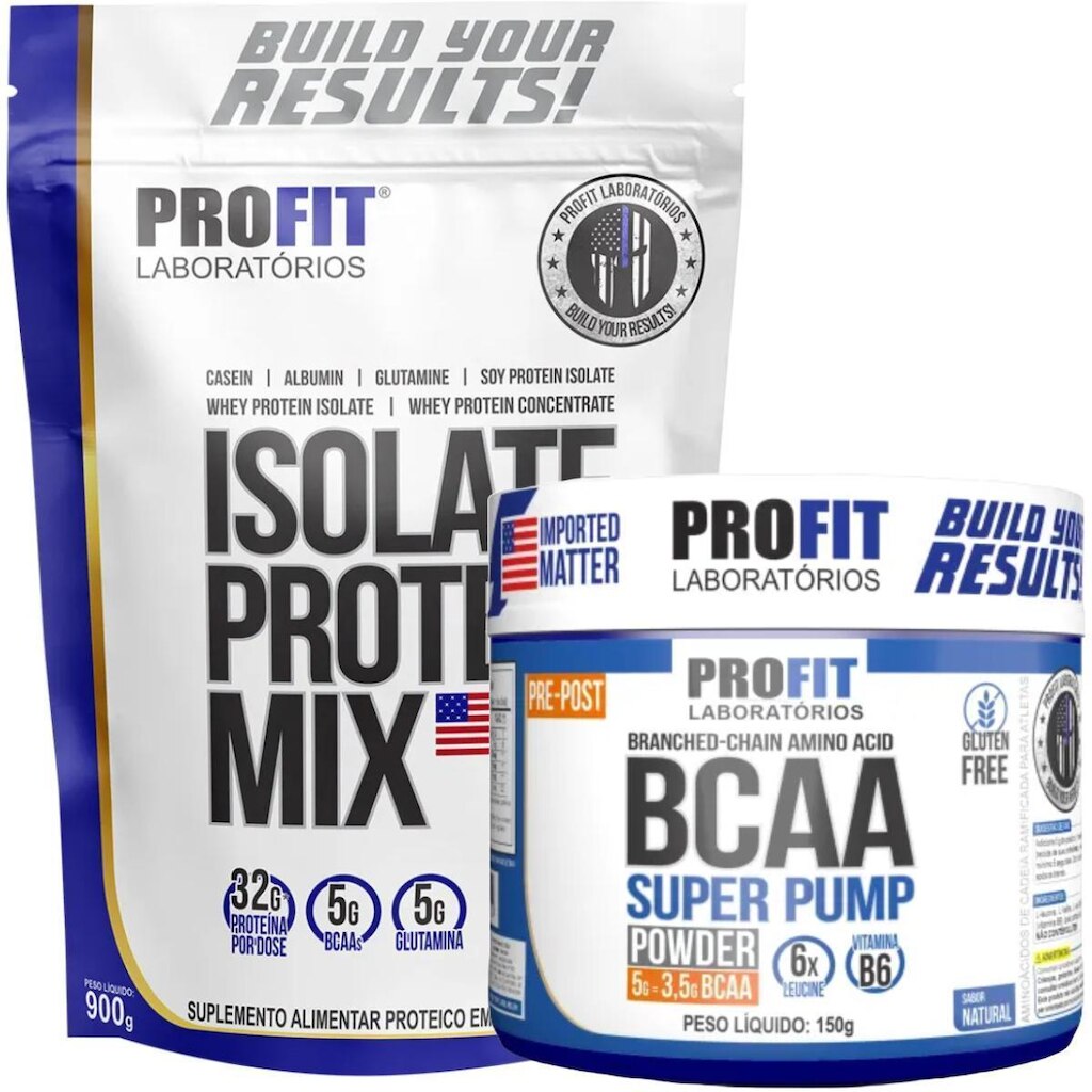 WHEY ISOLATE PROTEIN MIX 900G l BCAA 150G SUPER PUMP l PROFIT