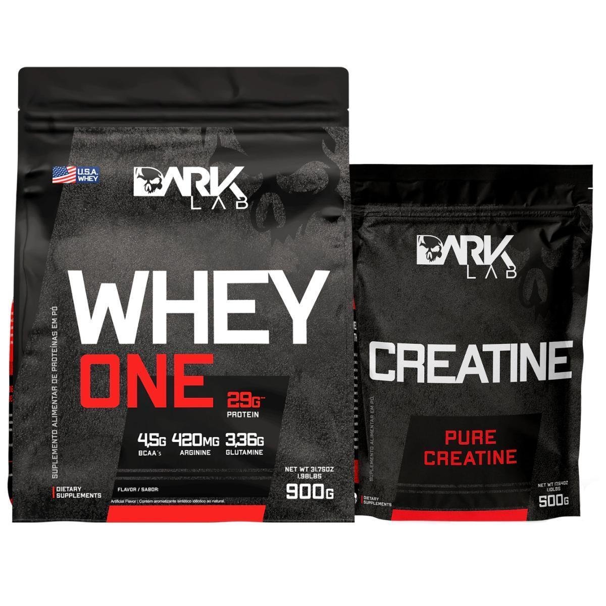Whey One 900g e Creatina 500g Dark Lab
