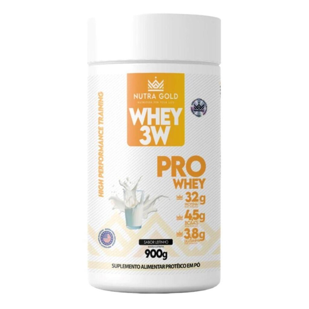 Whey Pro Isolado Concentrado Leitinho 900g - Nutra Gold