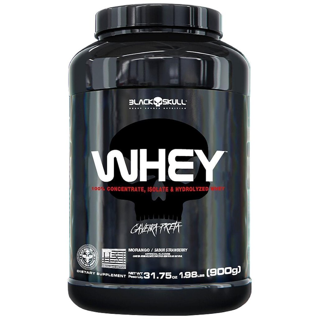 Whey Protein (Wpi, Wpc, Wph) - 900G - Black Skull
