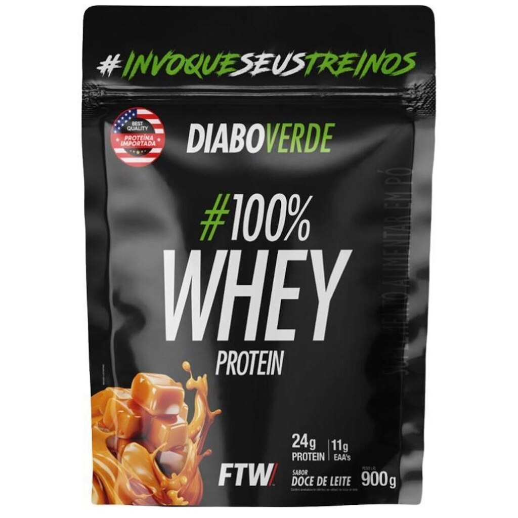 Whey Protein 100% Diabo Verde FTW 900g