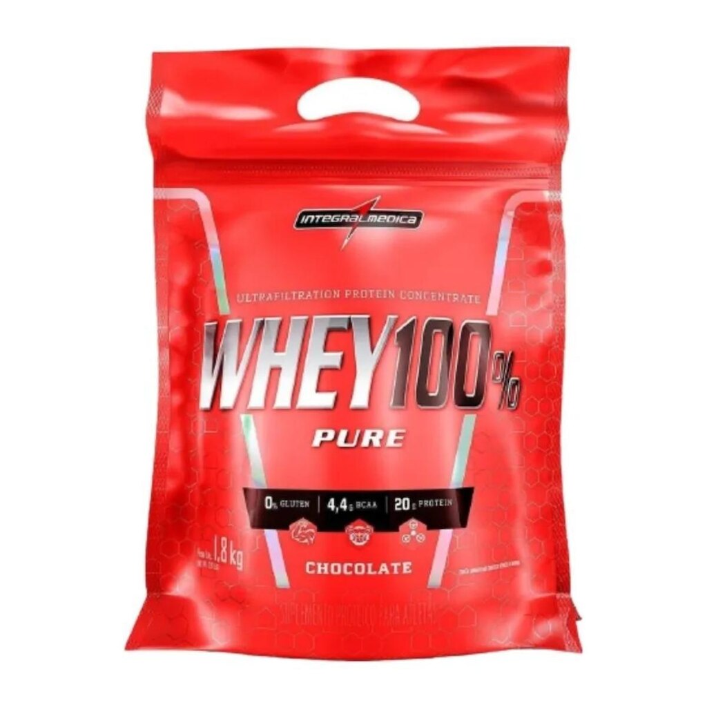 Whey Protein 100 Pure 1800g Integralmedica Chocolate
