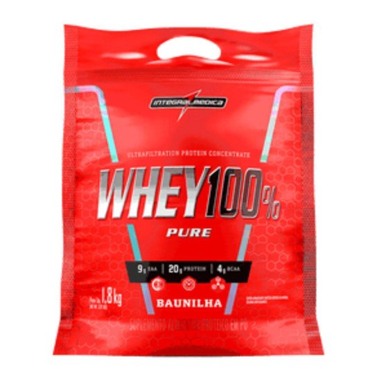Whey Protein 100% Pure Integral Médica 907gr Refil Original Menor preço em Whey Protein 100% Pure Integral Médica 907gr Refil Original