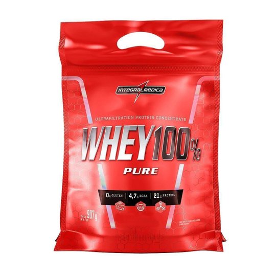 Whey Protein 100% Pure Nutri Concentrado Chocolate 900g Refil - Integralmedica Menor preço em Whey Protein 100% Pure Nutri Concentrado Chocolate 900g Refil - Integralmedica