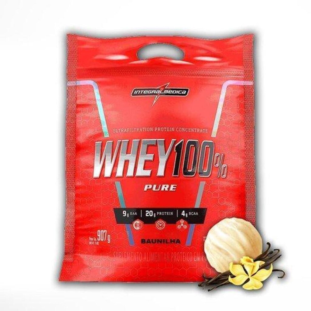 Whey Protein 100% Pure Refil 900g Integralmedica