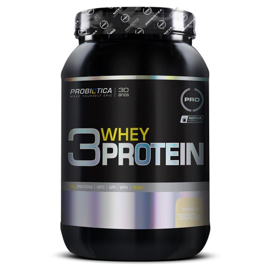 Whey Protein 3W 900 g - Probiótica Menor preço em Whey Protein 3W 900 g - Probiótica