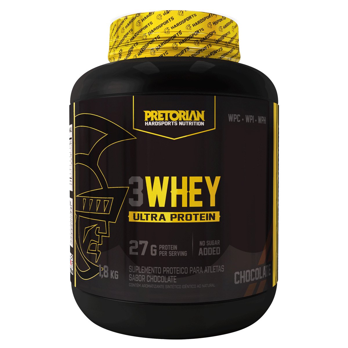 Whey Protein 3W Ultra Protein 1,8 Kg Exclusivo Pretorian em Promoção