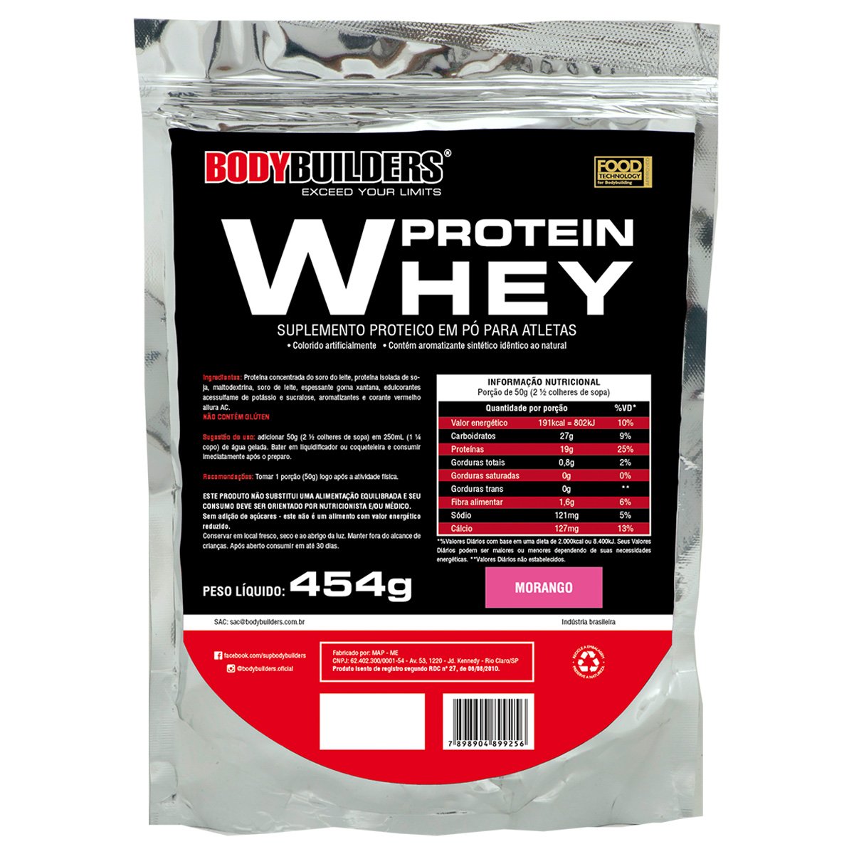 Whey Protein 454 g Refil - Bodybuilders