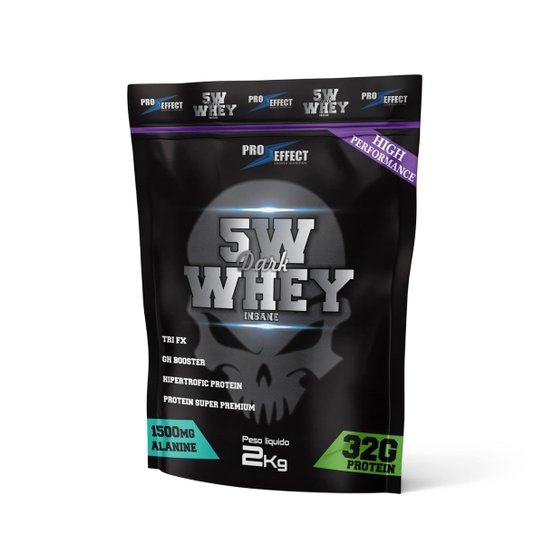 Whey Protein 5w Dark Insane 2Kg - Pro Effect Menor preço em Whey Protein 5w Dark Insane 2Kg - Pro Effect