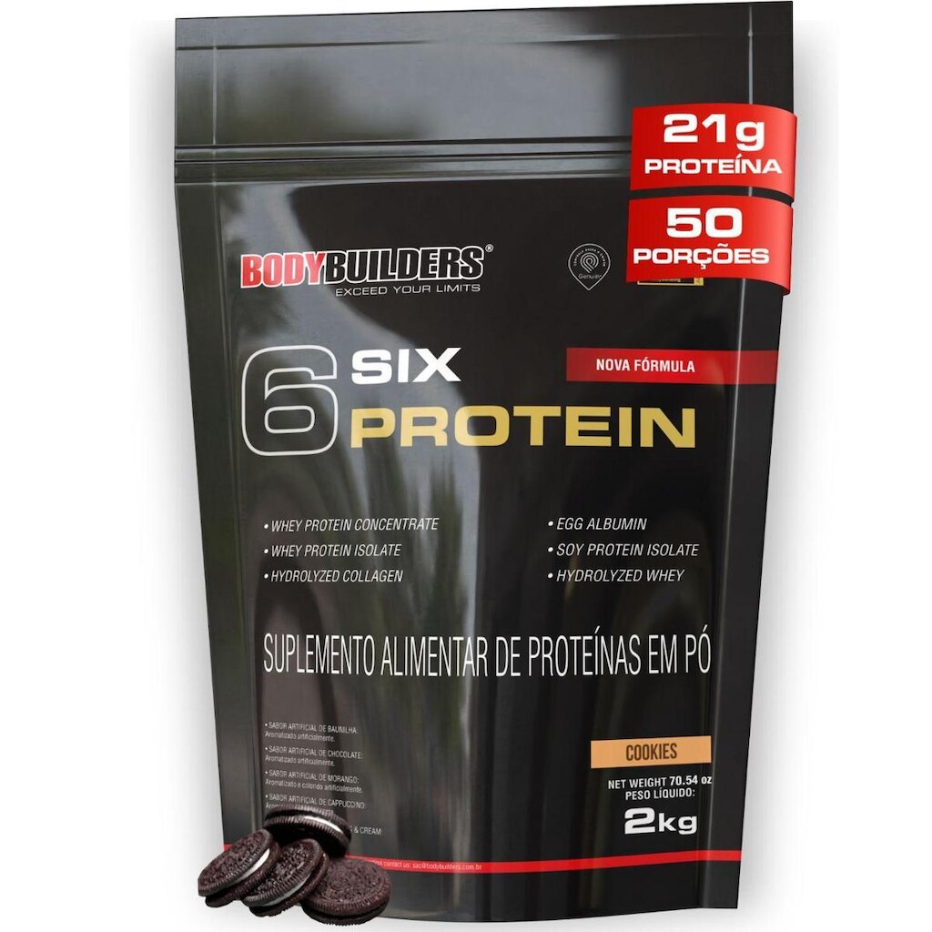 Whey Protein 6 Six Protein 2kg Refil - Bodybuilders