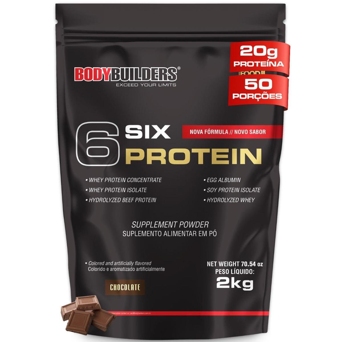 Whey Protein 6 Six Protein 2kg Refil - Bodybuilders é boa?