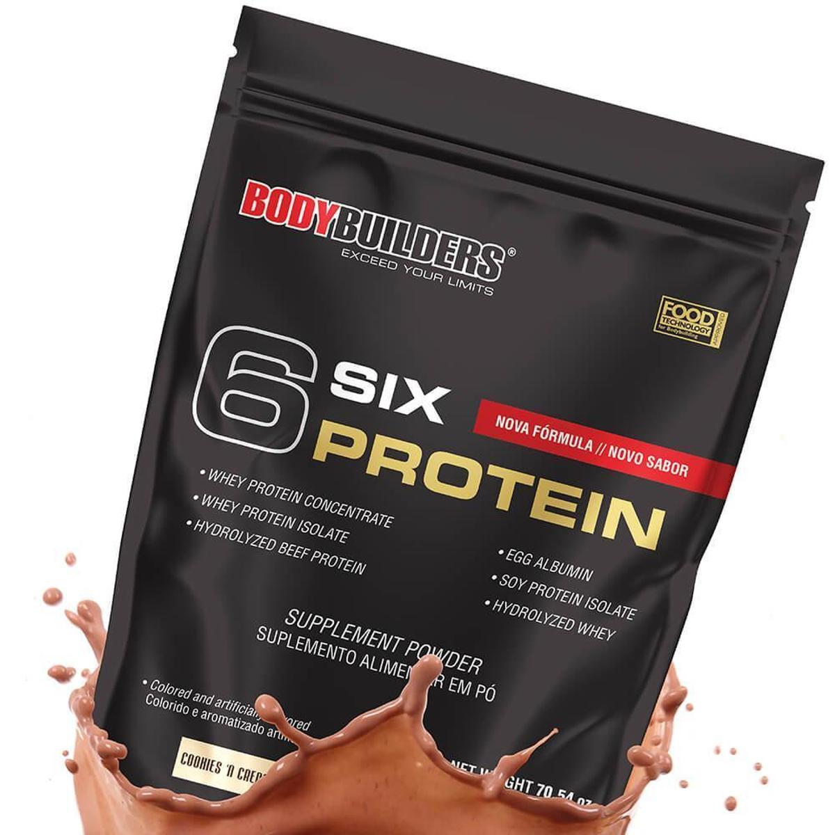 Whey Protein - 6 Six Protein - Refil 2 Kg - Bodybuilders Menor preço em Whey Protein - 6 Six Protein - Refil 2 Kg - Bodybuilders